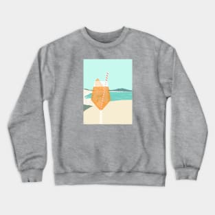 Spritz over Mount Vesuvius, Naples, Italy Crewneck Sweatshirt